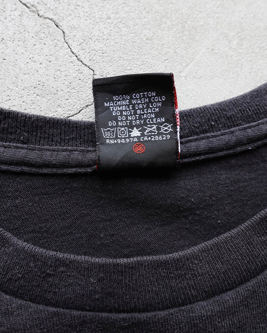 00s Stussy Old Surf Photo T-Shirt Black