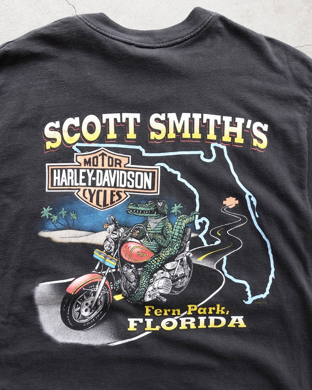 90s Harley-Davidson Black Pocket T-Shirt / Made in USA
