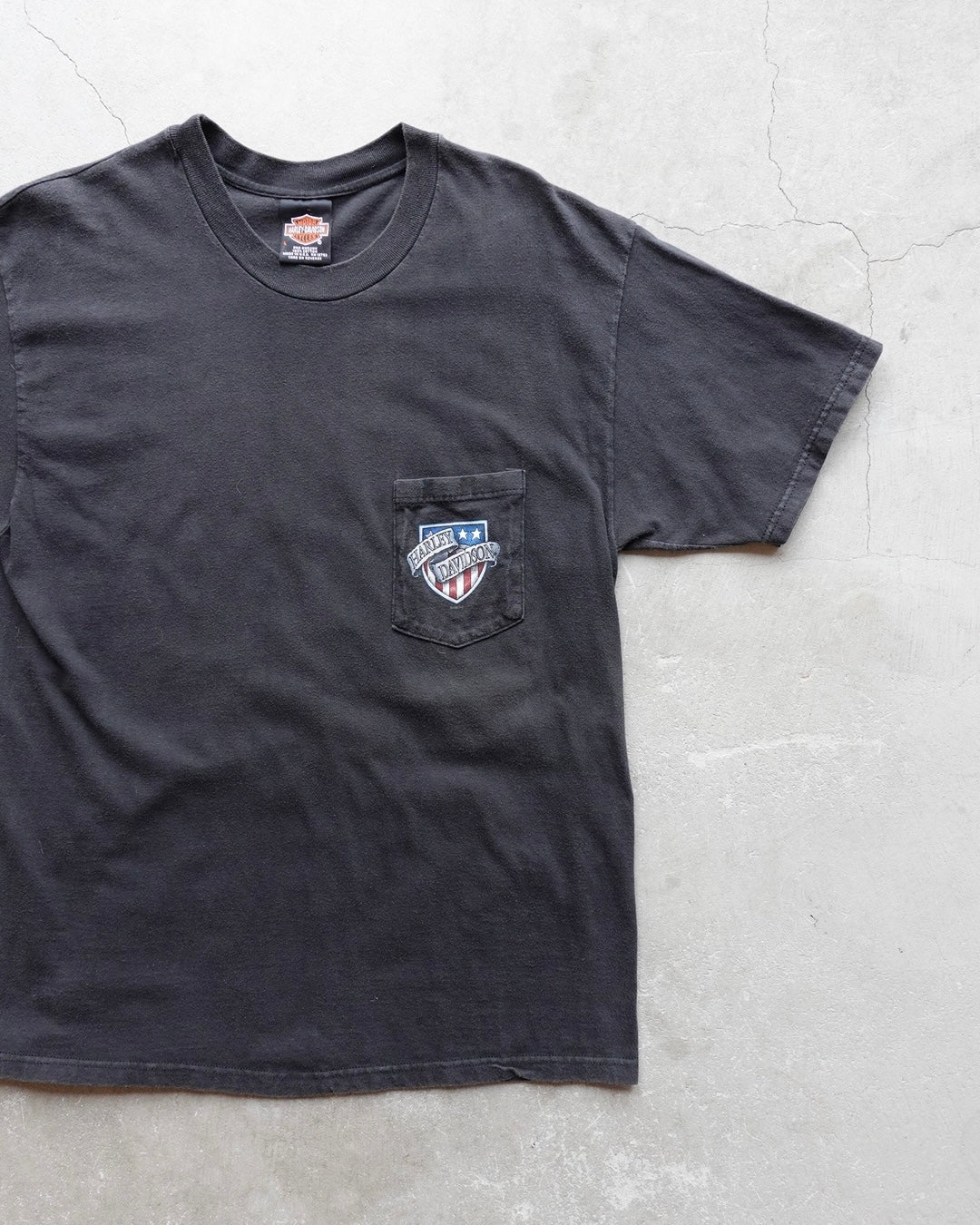 90s Harley-Davidson Black Pocket T-Shirt / Made in USA
