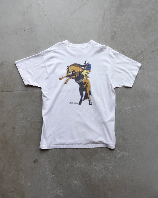 90s Marlboro Wild West Pocket T-Shirt / Made in USA