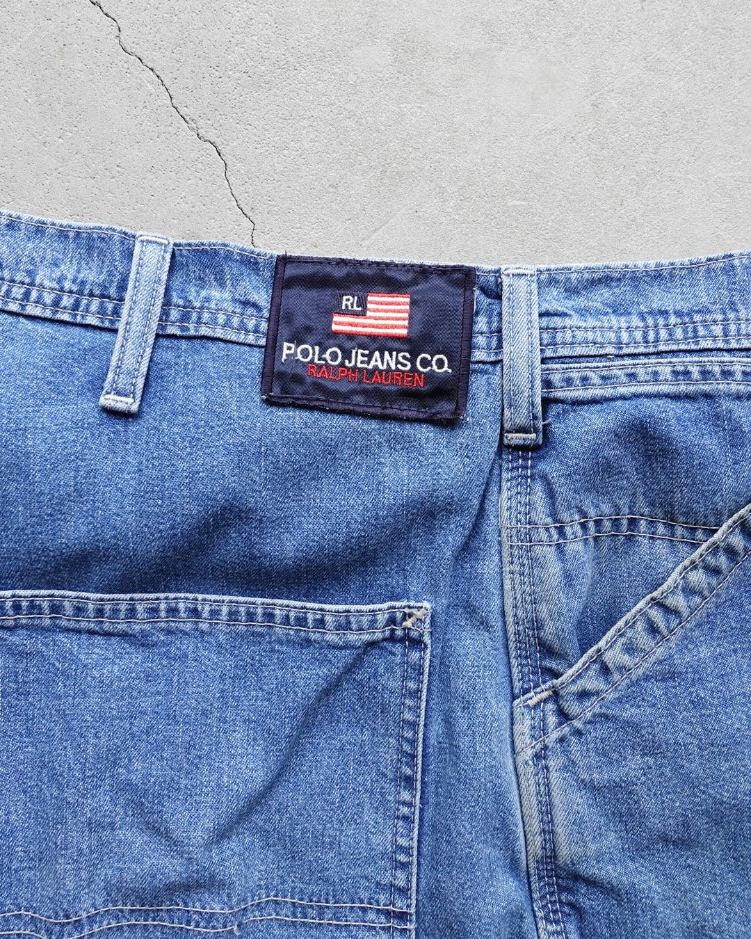 90s-00s POLO JEANS CO. RALPH LAUREN Painter Denim Shorts