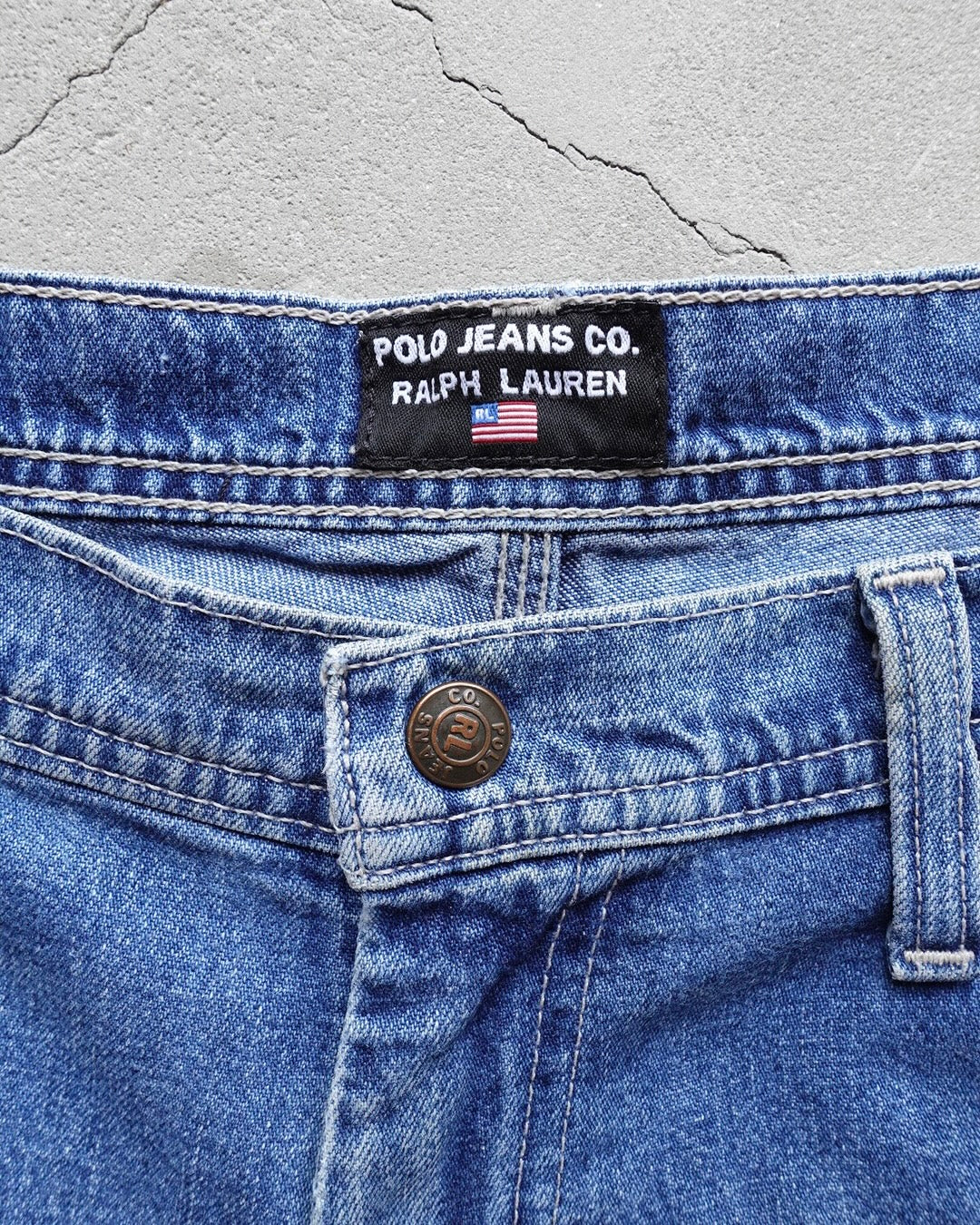 90s-00s POLO JEANS CO. RALPH LAUREN Painter Denim Shorts