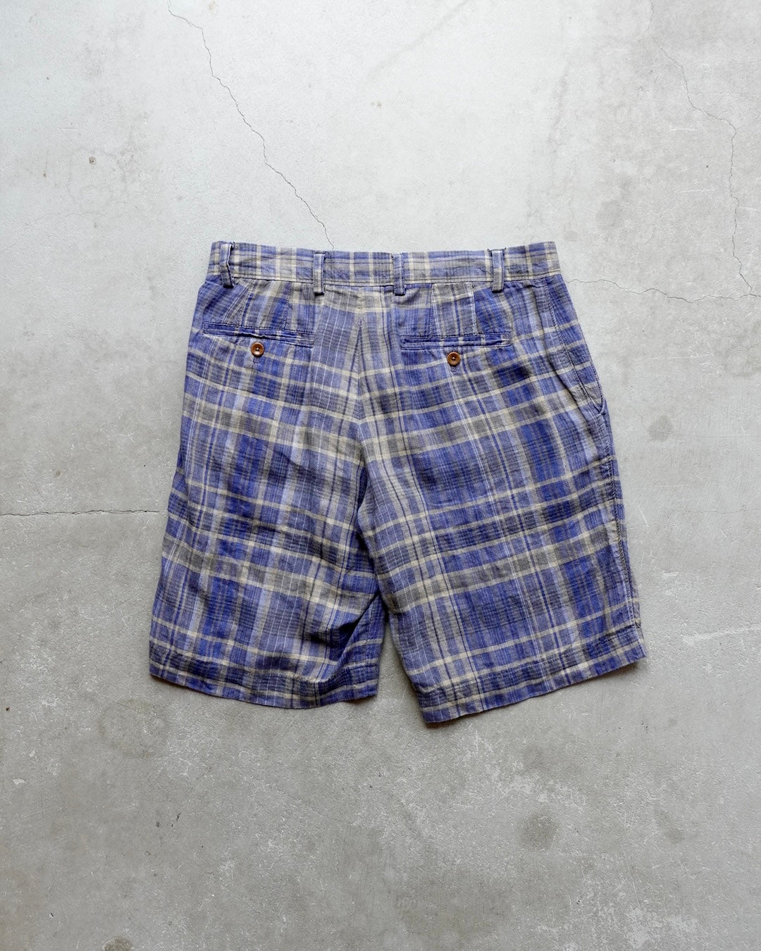 Banana Republic Linen Check Shorts