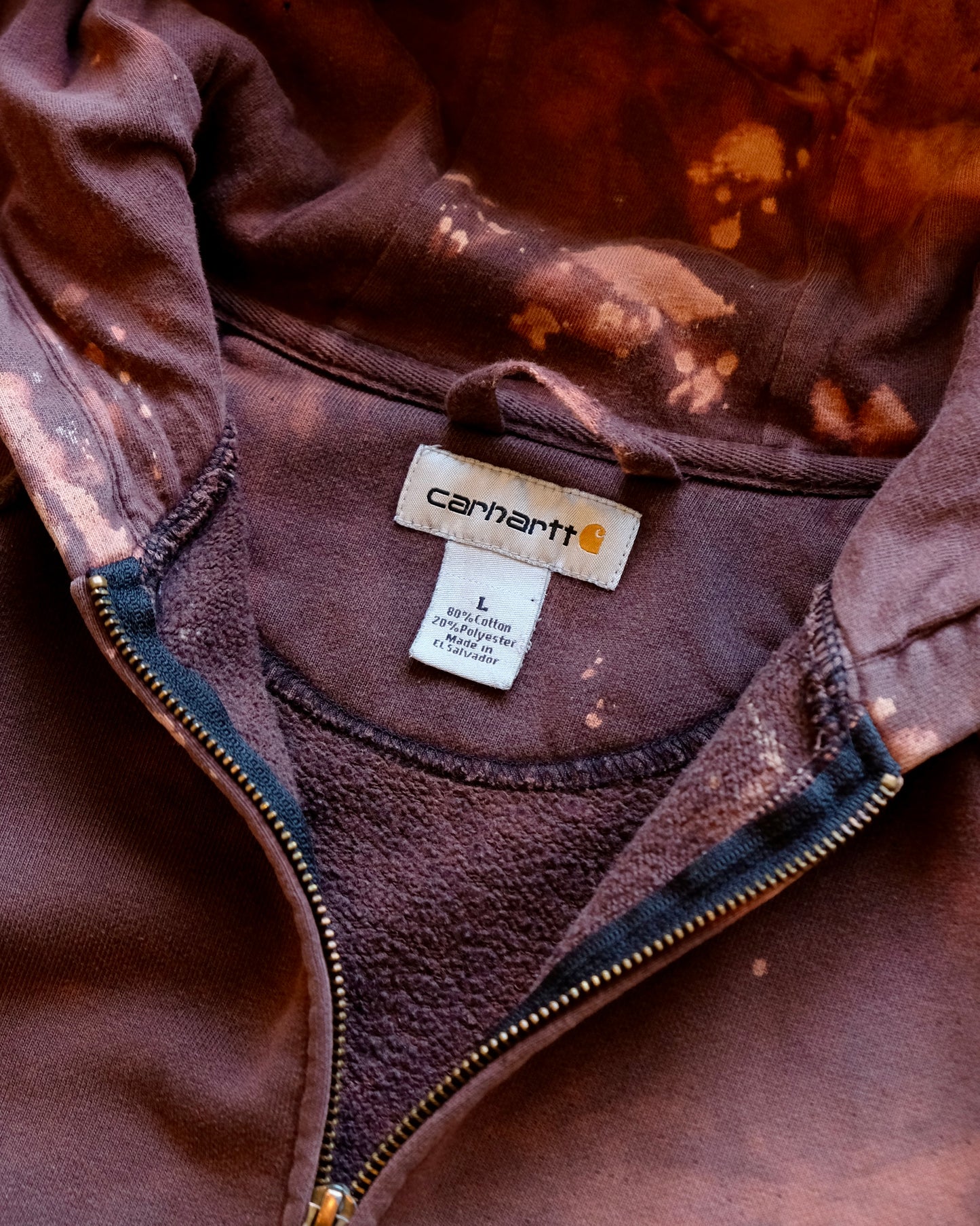 Carhartt Bleached Zip Hoodie