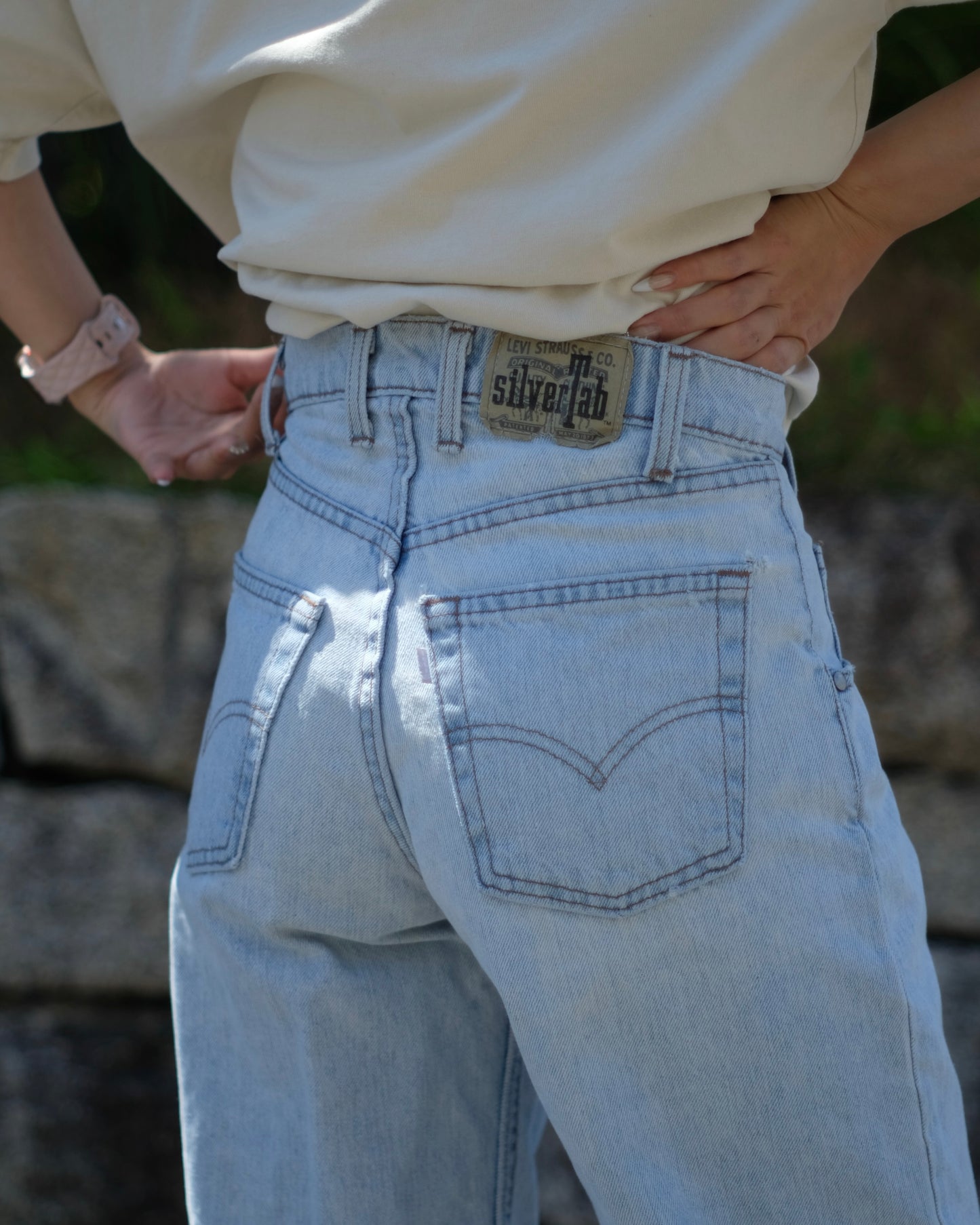 90s Levi's SilverTab Baggy Fit Denim W28 L30 / Made in USA