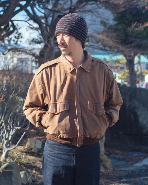 70~80s Brown Leather Jacket