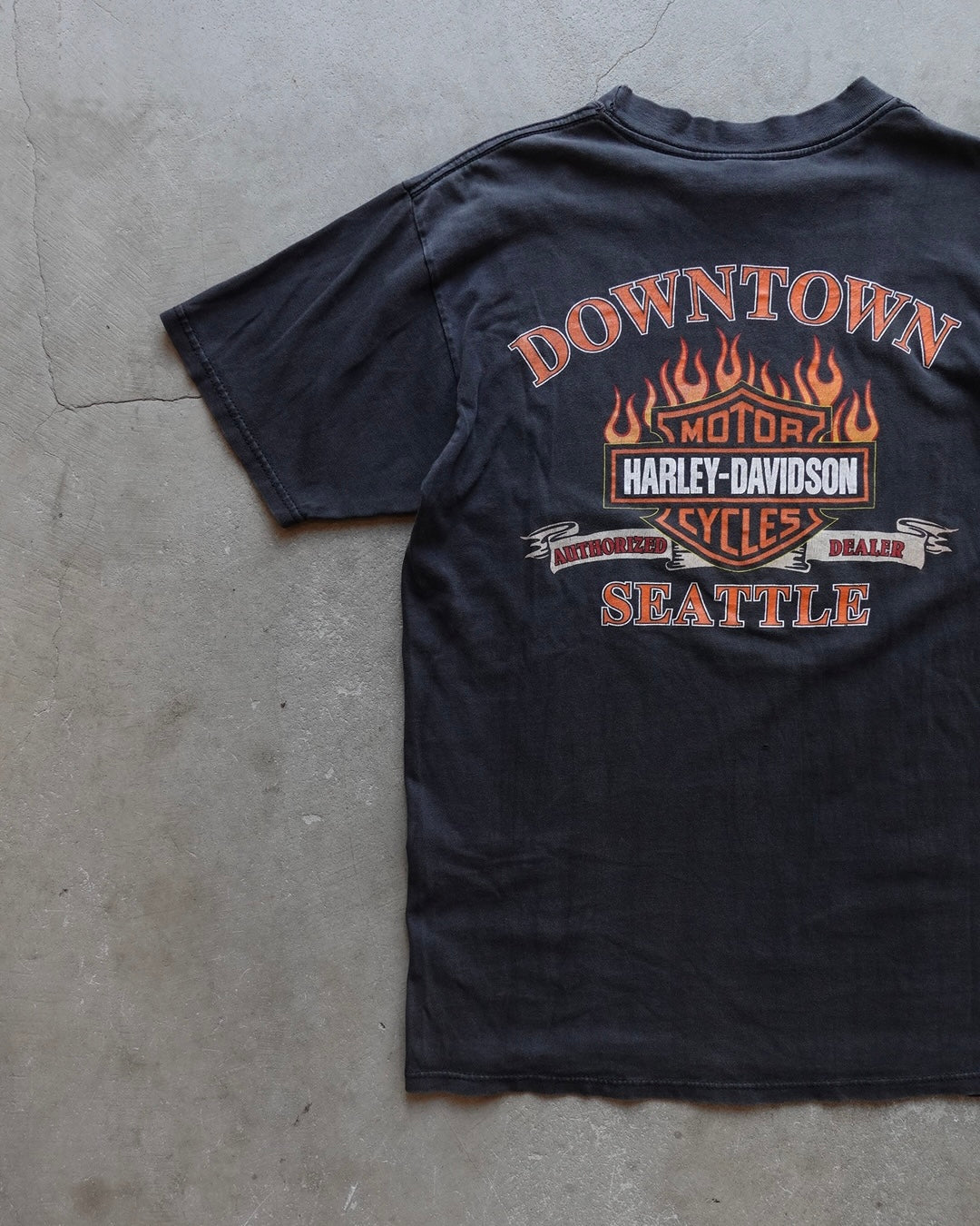 90s Harley-Davidson Downtown Seattle Eagle T-Shirt / Made in USA