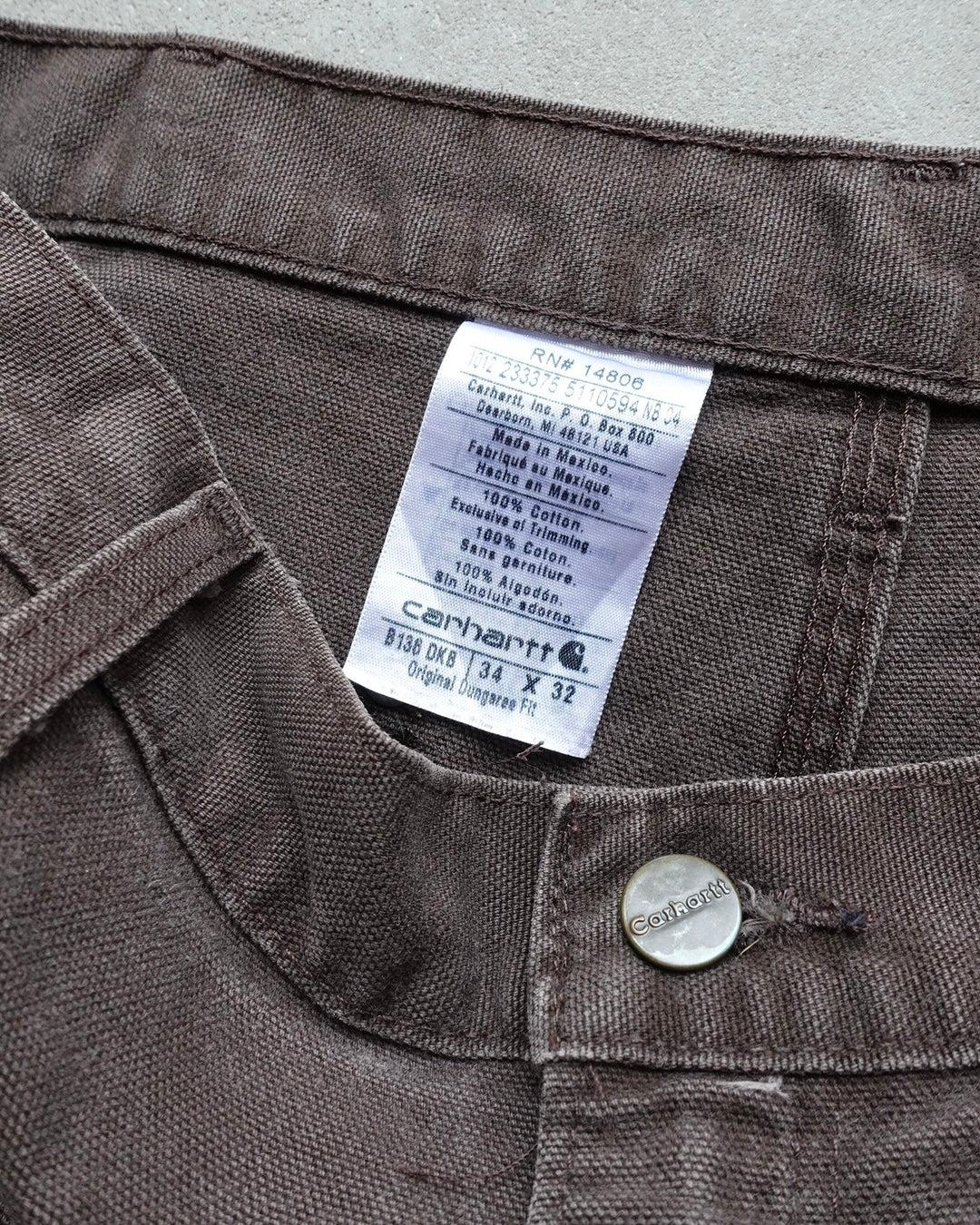 Carhartt Double Knee (Brown) W34/L32