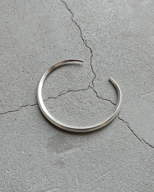 Karen Silver Hammered Bangle #3